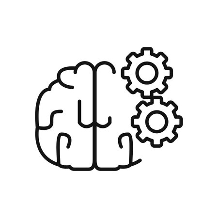 brain process illustration design