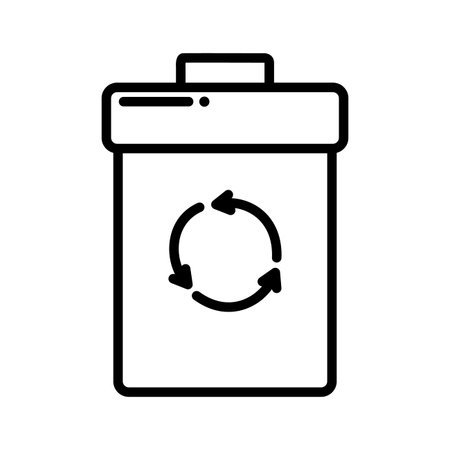 recycle bin illustration designのイラスト素材