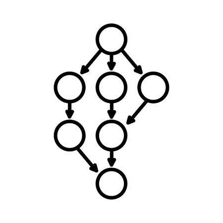 deep learning algorithm illustration designのイラスト素材