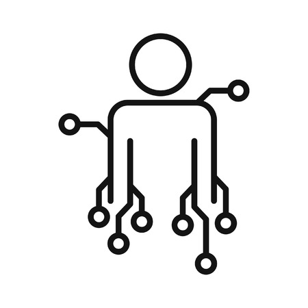 intelegent personal assistant illustration designのイラスト素材