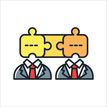 business teamwork icon colorのイラスト素材