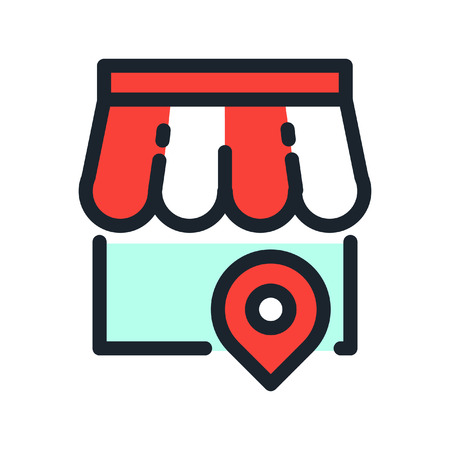local store icon colorのイラスト素材