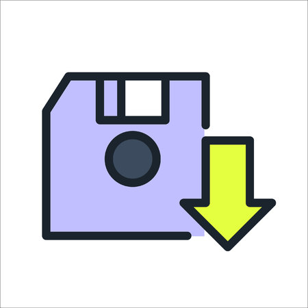 save game diskette iconのイラスト素材