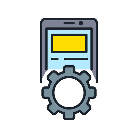 device setting icon colorのイラスト素材
