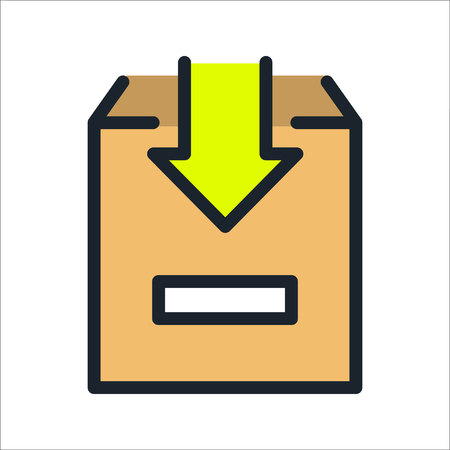 project inbox icon colorのイラスト素材