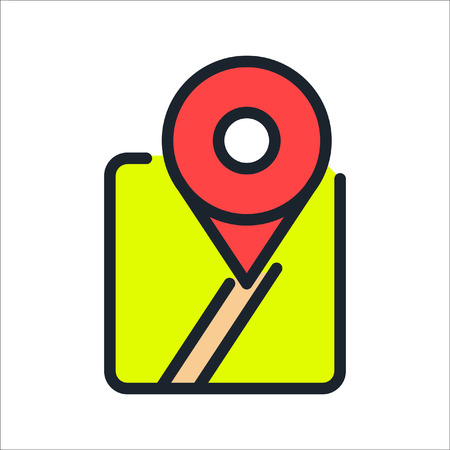 location mark icon colorのイラスト素材