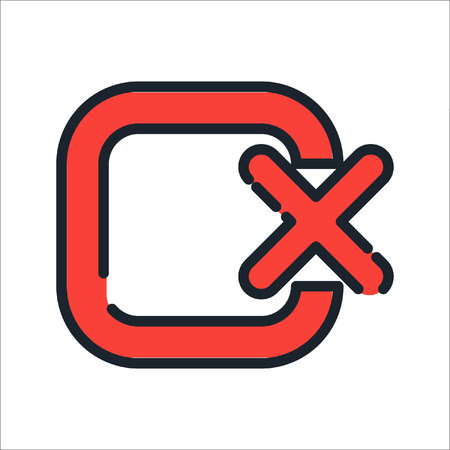 failure mark icon colorのイラスト素材