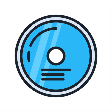 compact disk icon colorのイラスト素材