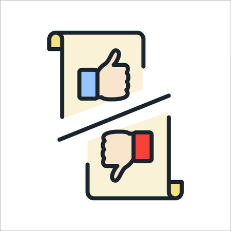 feedback icon color illustration designのイラスト素材