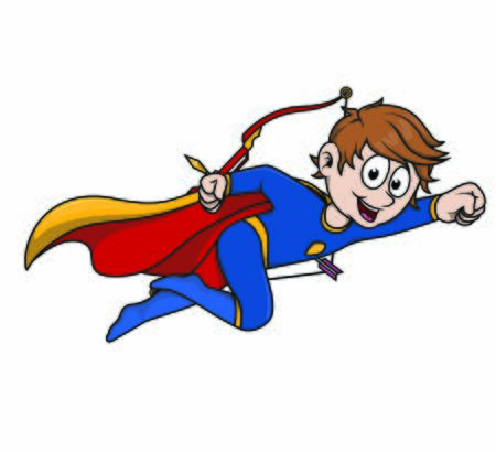 child superboy an arrowのイラスト素材
