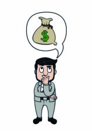 businessman plan to get moneyのイラスト素材