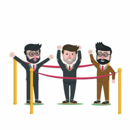 welcoming a new coworkerのイラスト素材