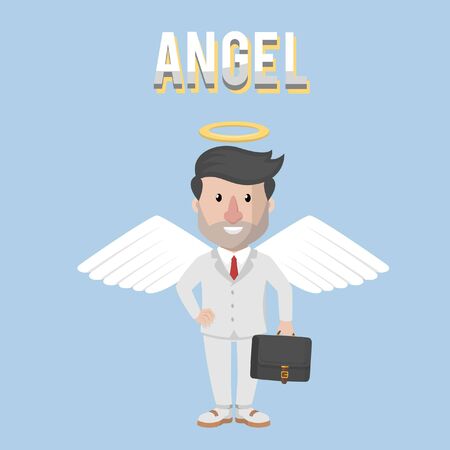 angel and his charming smileのイラスト素材