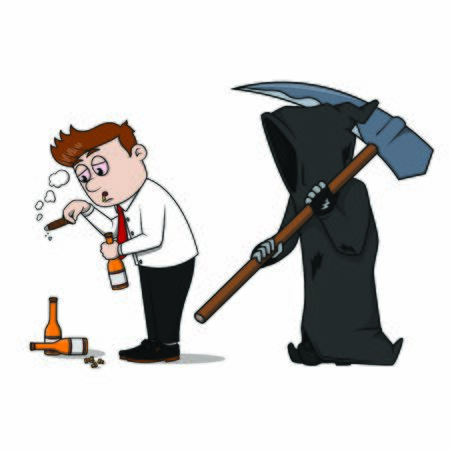 bad business with grimreaper vectorのイラスト素材