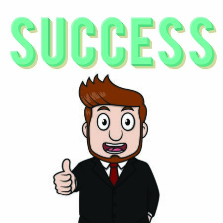 Businessman oke success illustration vectorのイラスト素材