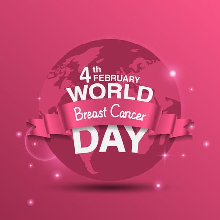 World cancer day February 4th backgroundのイラスト素材