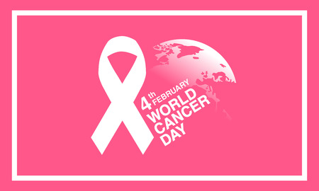 World cancer day February 4th backgroundのイラスト素材