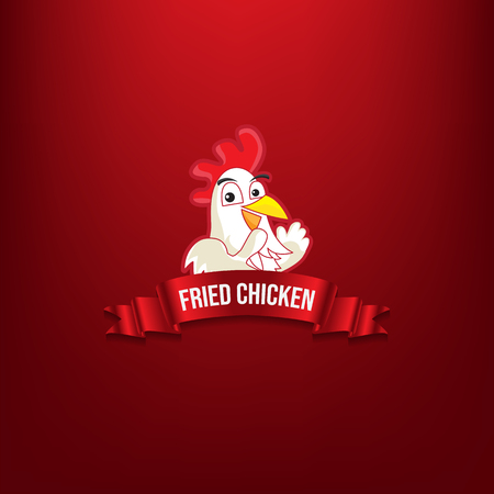 Logo Fried Chicken Restaurantのイラスト素材