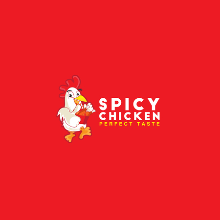 Logo Fried Chicken Restaurantのイラスト素材