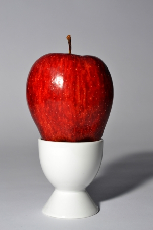 Apple with mugの写真素材