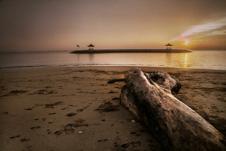 Beautiful Sunrise in Baliのeditorial素材