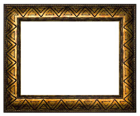 The bronze frame for painting and photography. Isolated on a white background.の写真素材