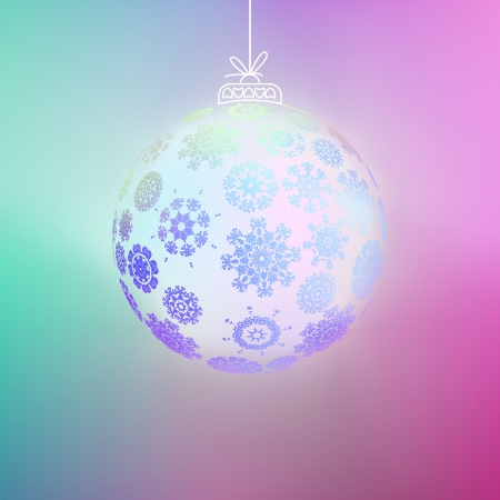 Christmas ball made from snowflakes    EPS8のイラスト素材