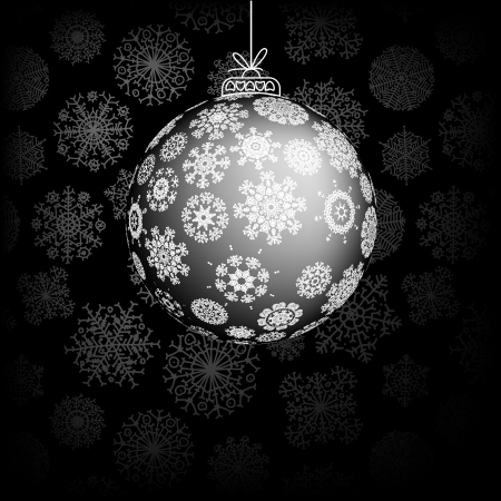 Vintage card with Christmas ball    EPS8のイラスト素材