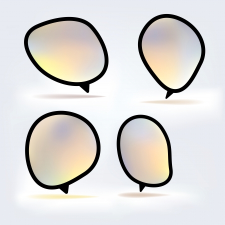 Abstract speech bubble background     EPS8のイラスト素材