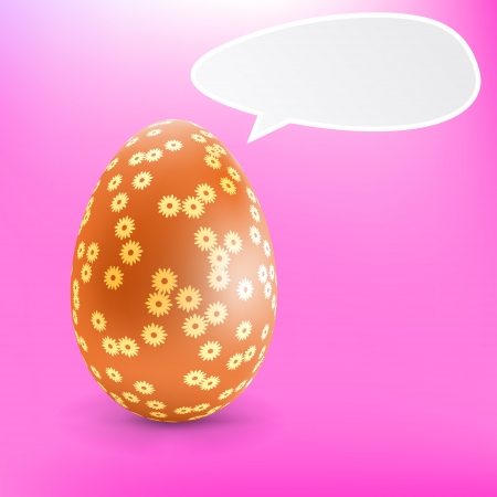 Happy Easter speech bubble   のイラスト素材
