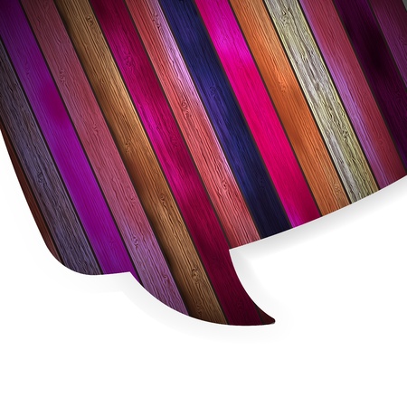 Colorful wooden bubble speech  EPS 10のイラスト素材