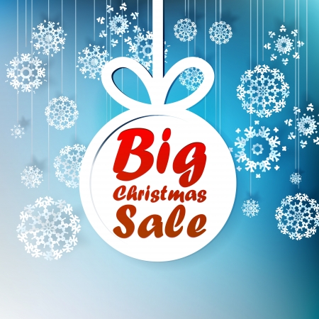 Christmas Big Sale template with copy space.のイラスト素材