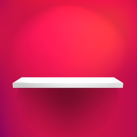 Empty shelves for exhibit. + EPS10 vector fileのイラスト素材