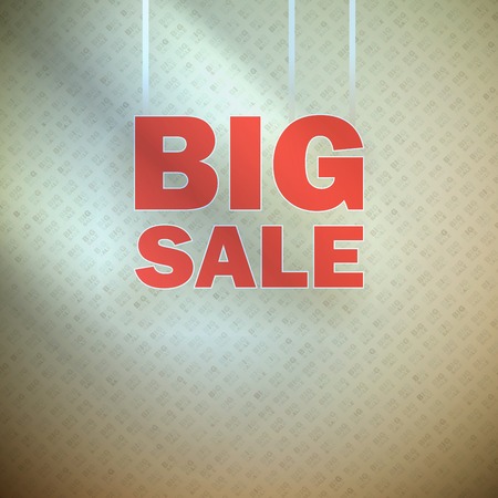 Big sale over blue green background. EPS 10のイラスト素材