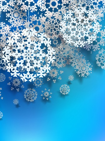 Beautiful snowflake Christmas background. + EPS10 vector fileのイラスト素材