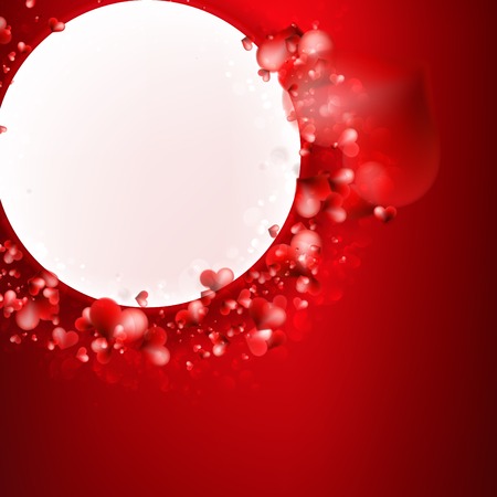 Valentine Hearts Background. Red Abstract Card. + EPS10 vector fileのイラスト素材
