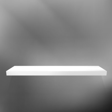 Shelf on black for exhibition. EPS 10のイラスト素材