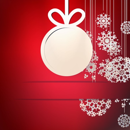 Paper snowflakes for winter backgroundのイラスト素材