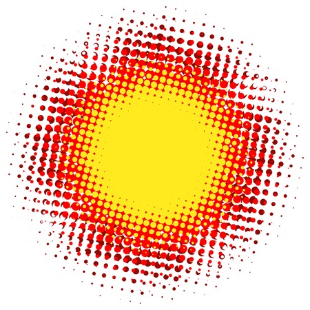Abstract digital blob halftone flash  plus のイラスト素材