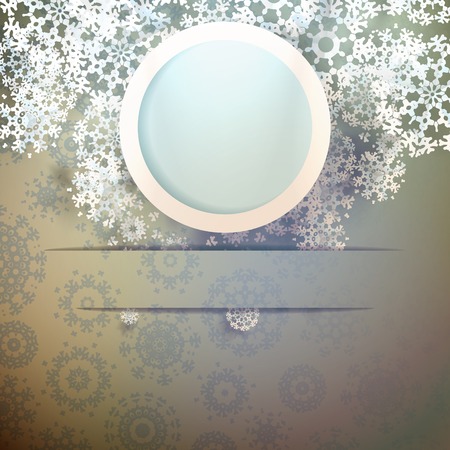 Snowflakes and space for text  plus のイラスト素材