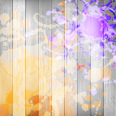 Wooden with paint splashes template. plus EPS10のイラスト素材