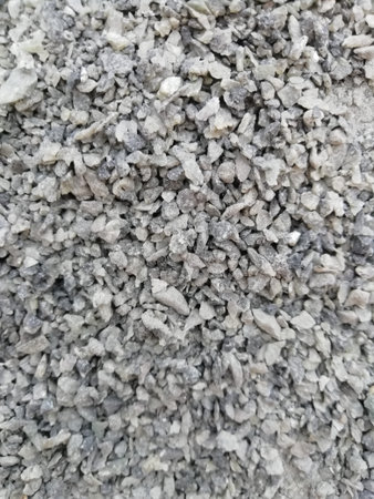 selective focus on stones( course aggregates)closeup view
