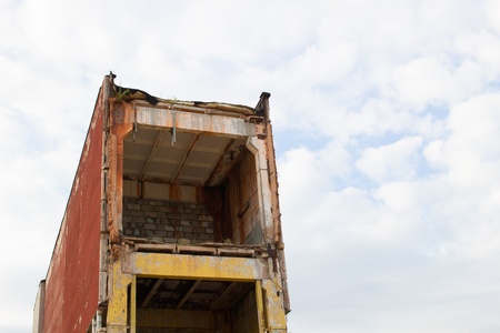 Part of destroyed buildingの写真素材
