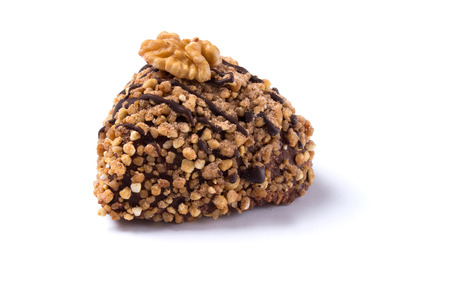 Handcrafted truffle isolated on white backgroundの写真素材