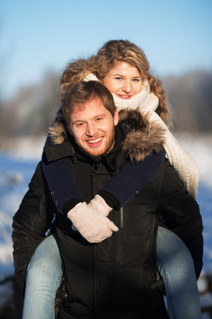 Happy young coupleの写真素材