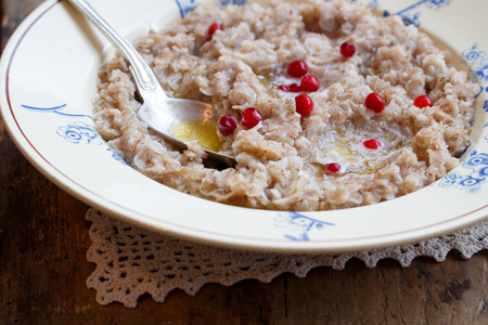 Porridge breakfastの写真素材