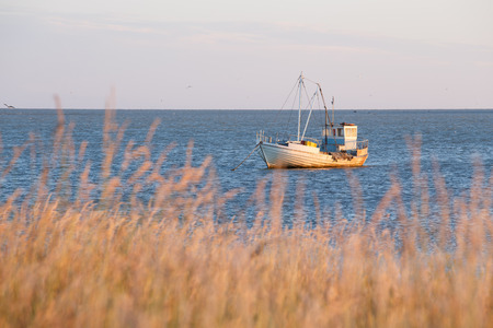 Old fishing boatの写真素材