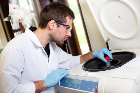 scientist conducting research in a lab environmentの写真素材