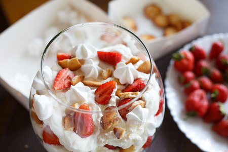 Strawberry dessertの写真素材