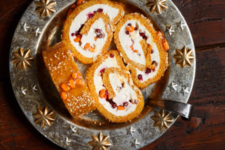 Sea buckthorn cakeの写真素材